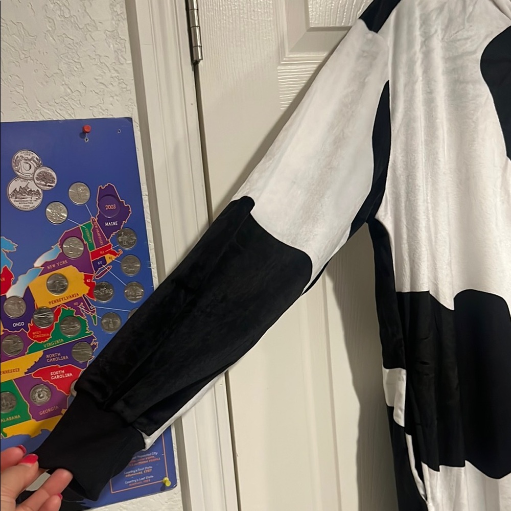 Spirit Black and White Cow costume or Pajama Onesie - Picture 6 of 6
